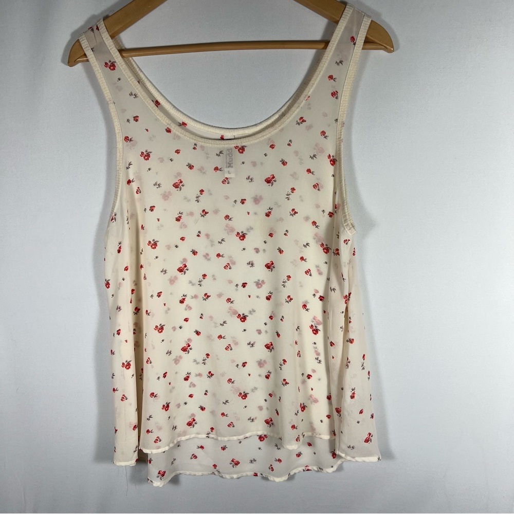 Mudd‎ Floral Tank Top Size Large